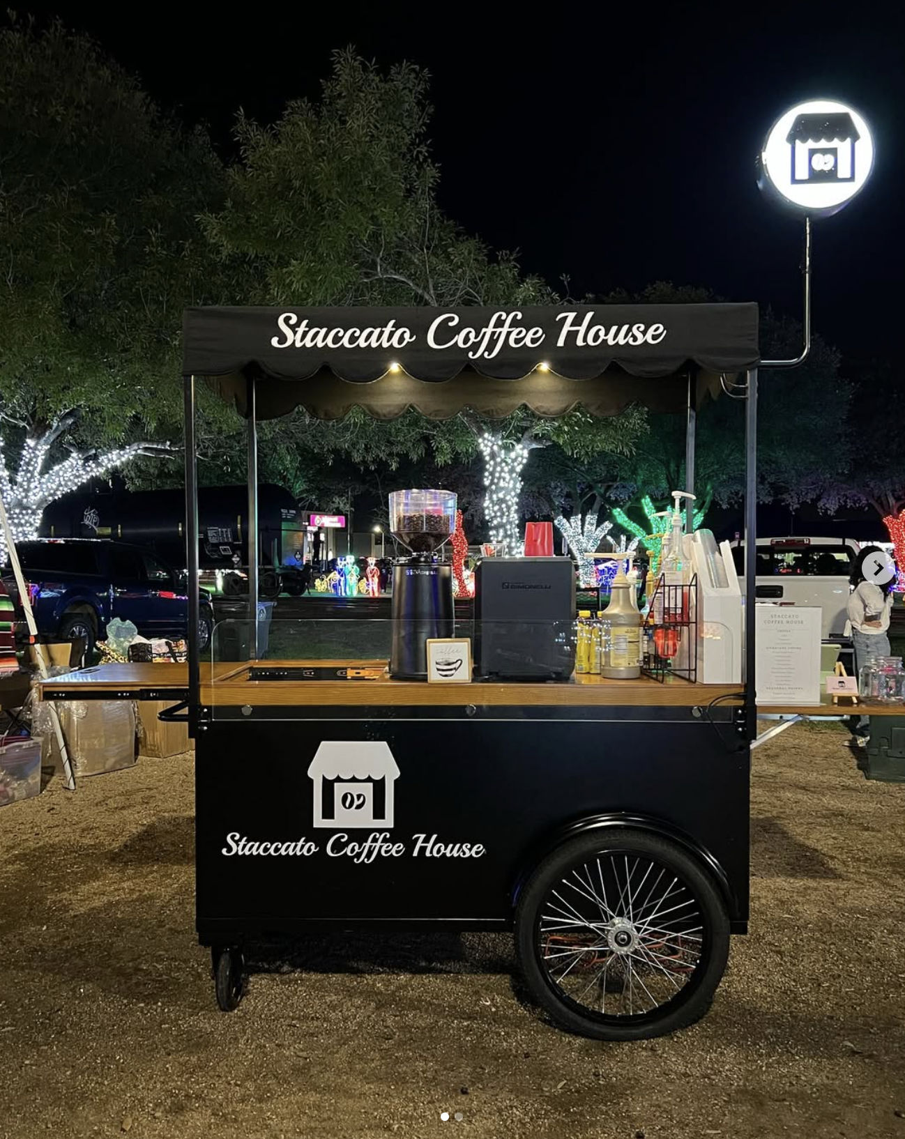Staccato Coffee catering setup